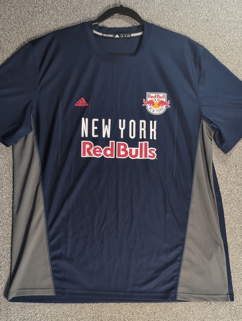 Adidas New York Red Bulls Climalite Soccer Training Jersey Shirt Mens XL